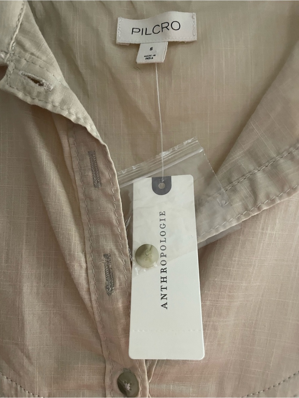 NWT Pilcro Sleeveless Seaside Collared Swing Blouse - Picture 5 of 7